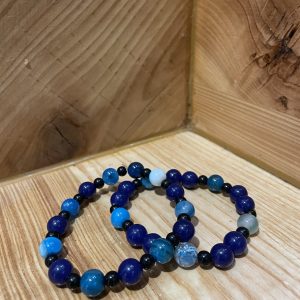 Bracelet Sodalite et Aigue Marine